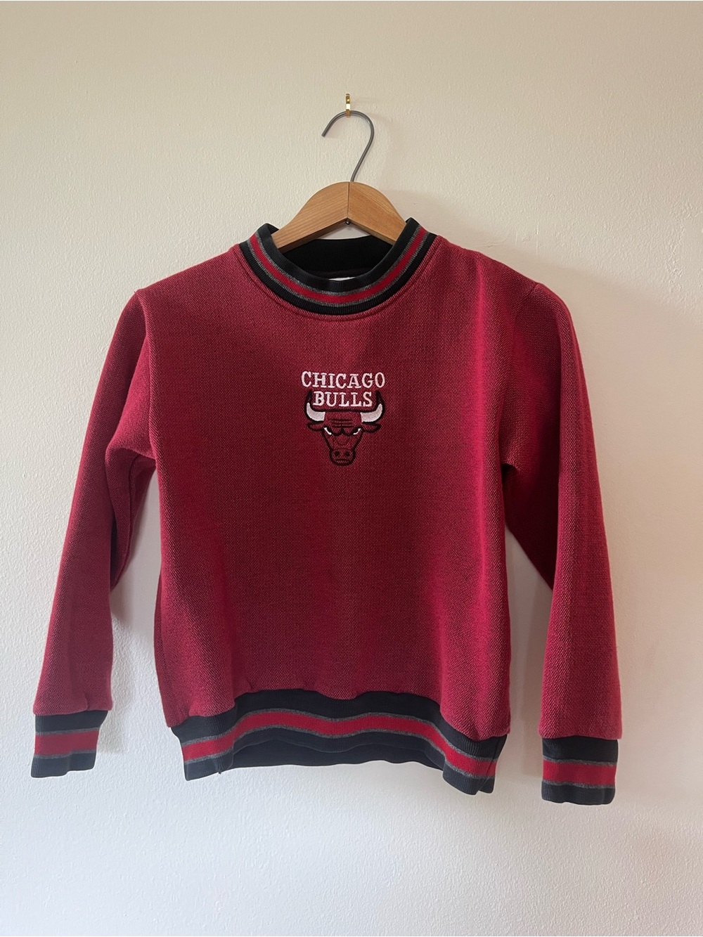 90s Chicago Bulls Red Crewneck Sweatshirt